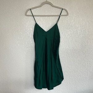 Victoria's Secret Vintage Emerald Slip (Gold Tag)